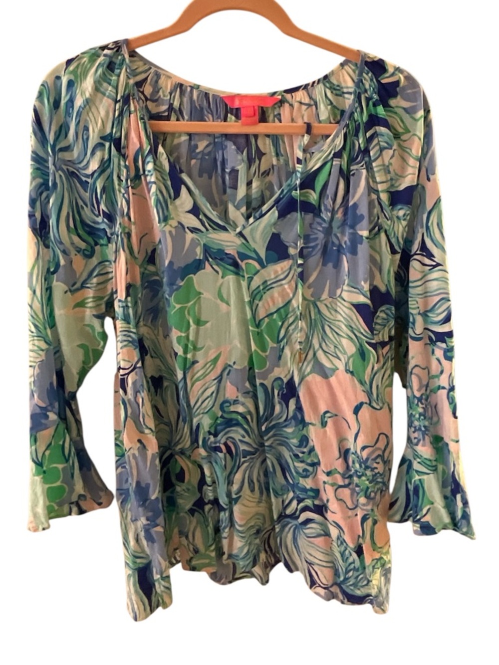 Lilly Pulitzer Willa flounce sleeve top